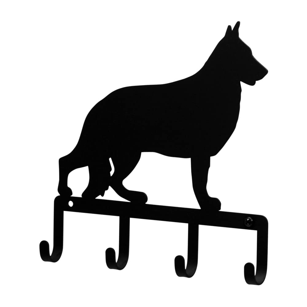 Village Wrought Iron German Shepard Dog Key Holder Key Hooks