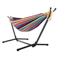 Double Hammock Two Person Adjustable Hammock Bed With Space Saving Steel Stand Includes Portable Carrying Case, Easy Set Up (Hme