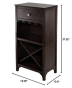Ergode Ancona Wine Modular Unit - Elegant, Functional, Customizable | Space-Saving Storage