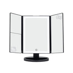 Impressions Vanity Hello Kitty Mirror With Lights, Trifold Led Tri-Tone Makeup Mirror With Touch Sensor And Three Adjustable Mir