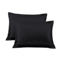 Standard Pillow Shams Set Of 2 Pc 100% Egyptian Cotton Black Pillow Shams Standard Size 20X26 Pillow Cases Premium 600 Thread Co
