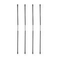 DOKEHOM 4Pack Fiberglass Rods for Slim Plus 25 Laundry Hamper, Black