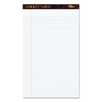 Top63990 - Tops Docket Gold Legal Ruled White Legal Pads
