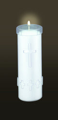 15-P Free Standing Devotional Candles (Clear)