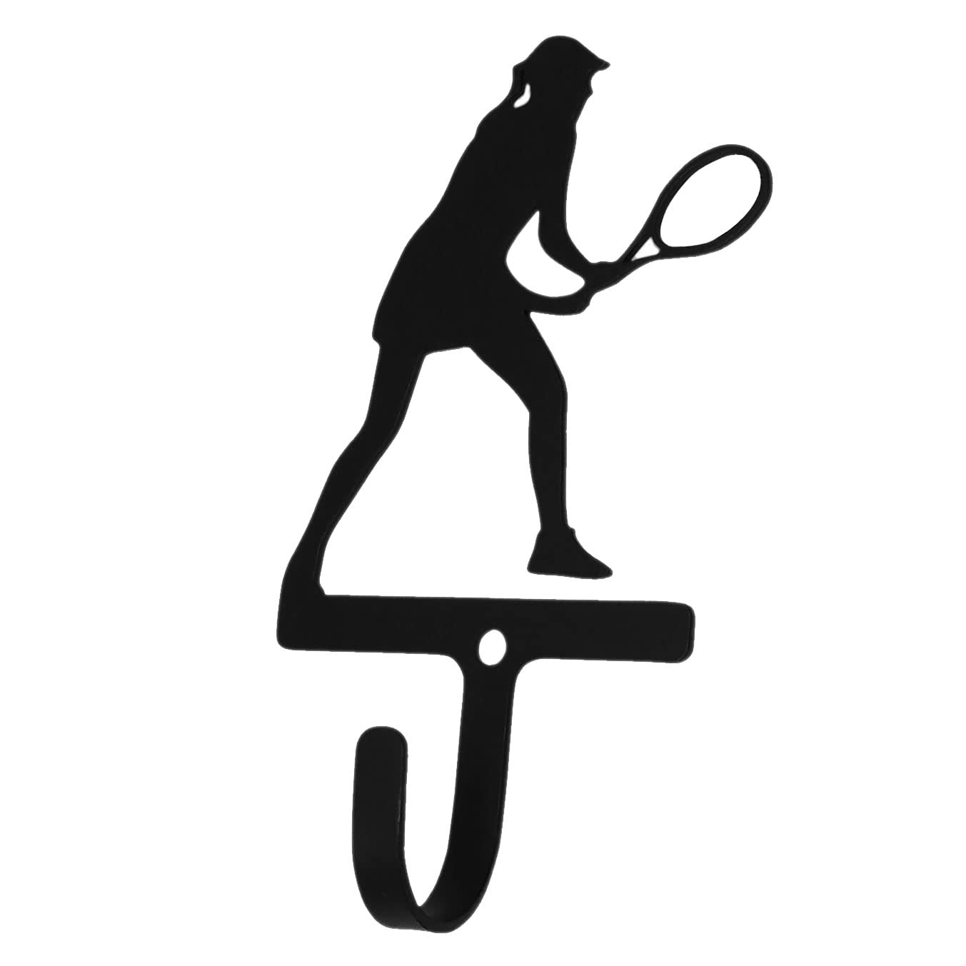 Village Wrought Iron Tennis Girl Coat Hook Small