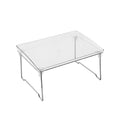 Dweezhet Clear Acrylic Foldable Storage Rack, MultiPurpose Stackable Cabinet And Counter Shelf For Kitchen, Pantry, Crystal Sto