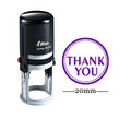 Thank You Round Self Inking Thank You Stamp 20Mm Mini Shiny Mounted Rubber Stamp