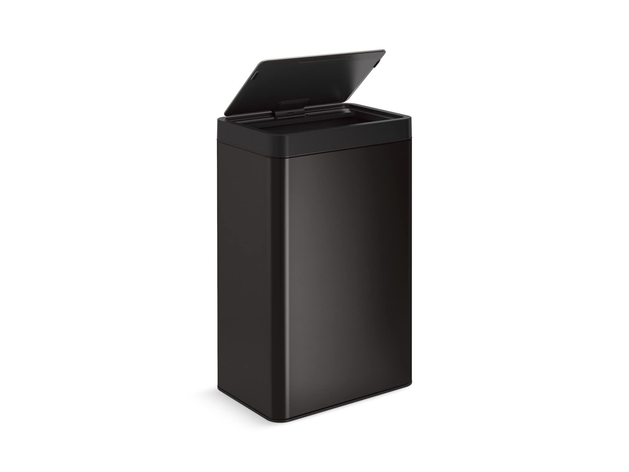 KOHLER 23825-BST 13 Gallon SensorCan, Automatic Touchless Motion Sensor Kitchen Trash Can with Soft Close Lid, Black Stainless S
