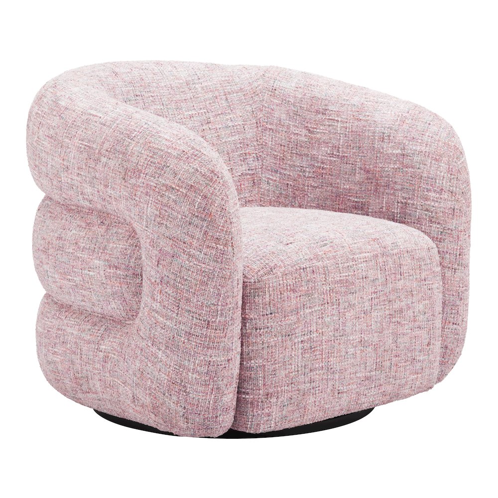 Refine Swivel Chair Pink Tweed