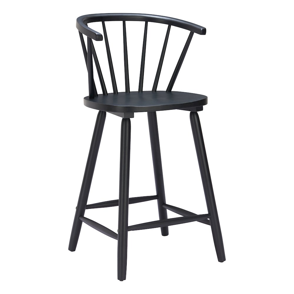 Stenger Counter Stool (Set of 2) Black