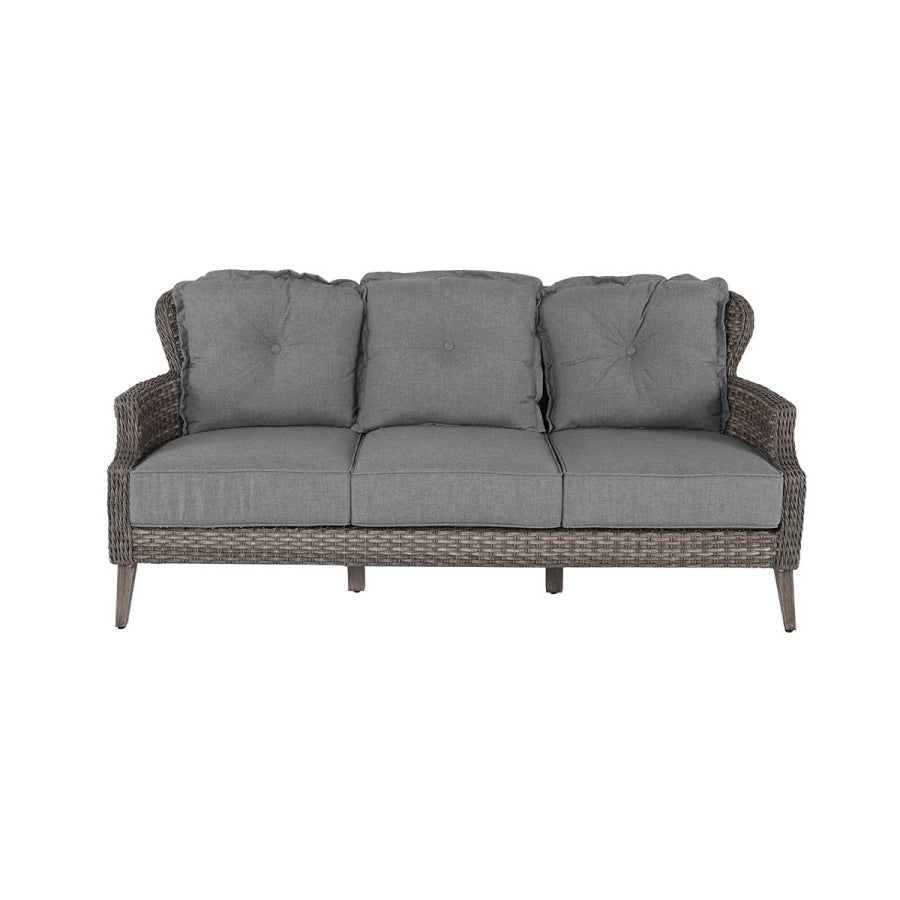 Tenaya 3-Piece Wicker Sofa Set with Swivel Rocking Chairs