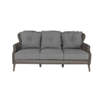 Tenaya 3-Piece Wicker Sofa Set with Swivel Rocking Chairs