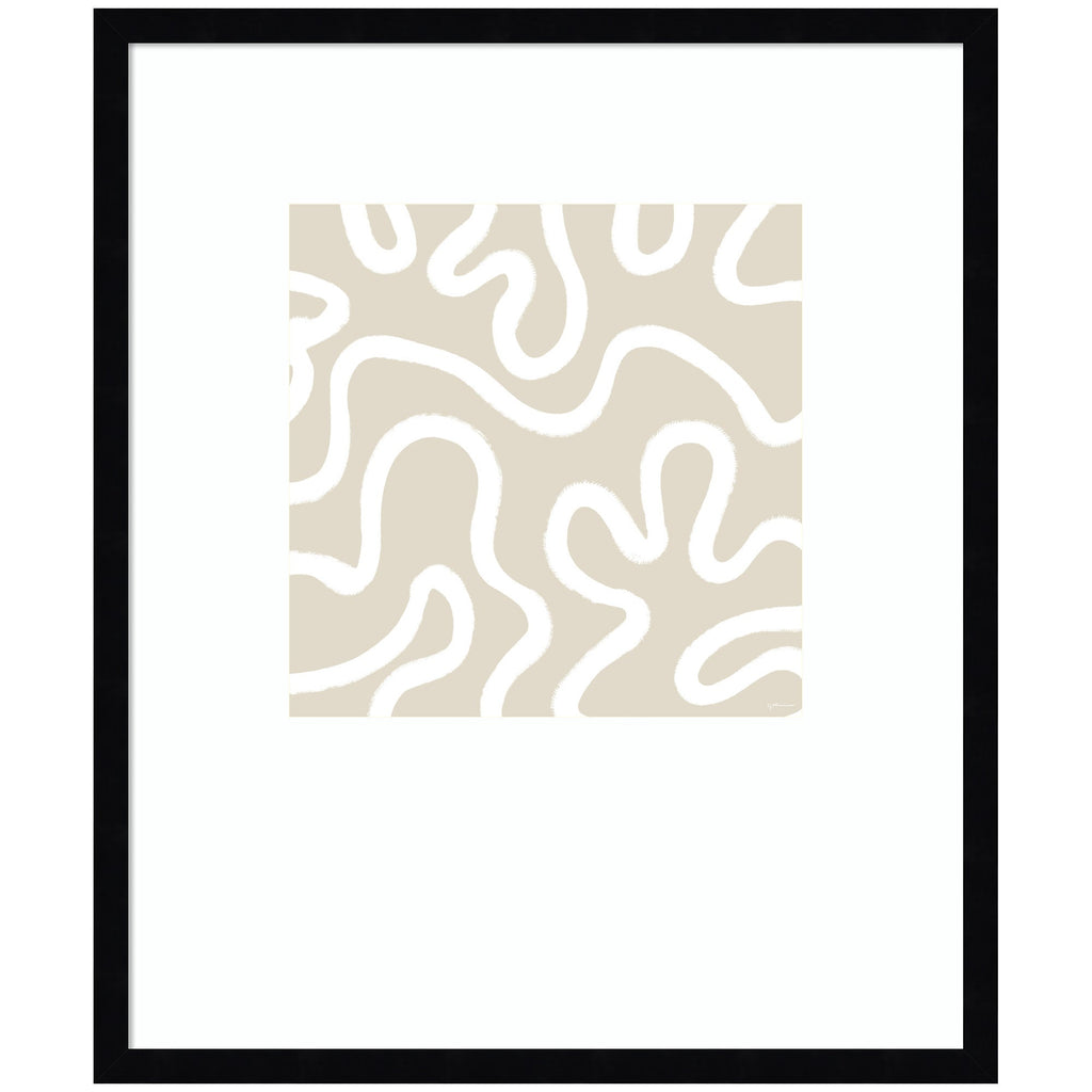 Organic Figures by Gabrielly Guedes Framed Wall Art Print