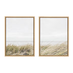 Sylvie East Beach Left and Right Framed Canvas by Amy Peterson Art Studio
