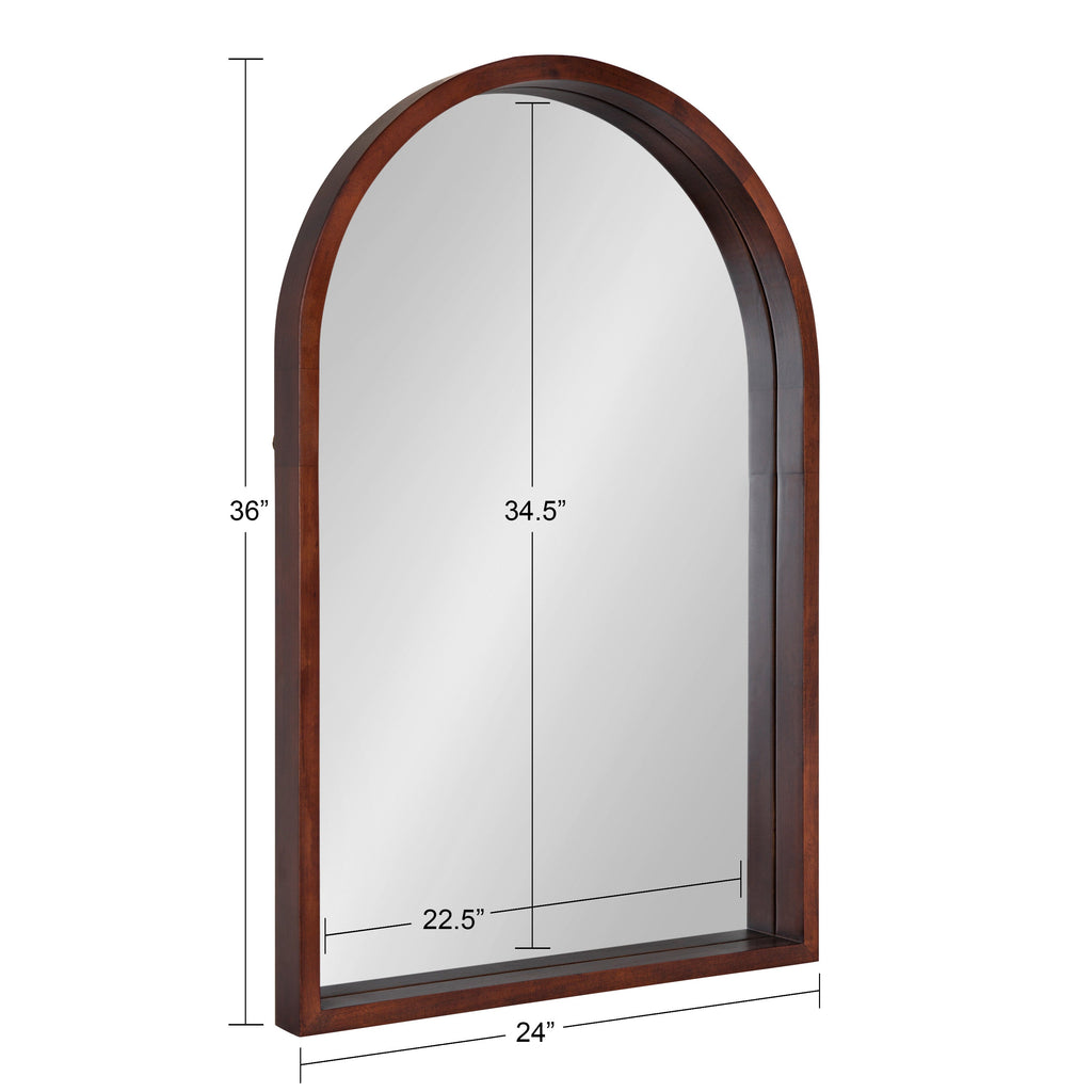 Hutton Wood Framed Arch Mirror