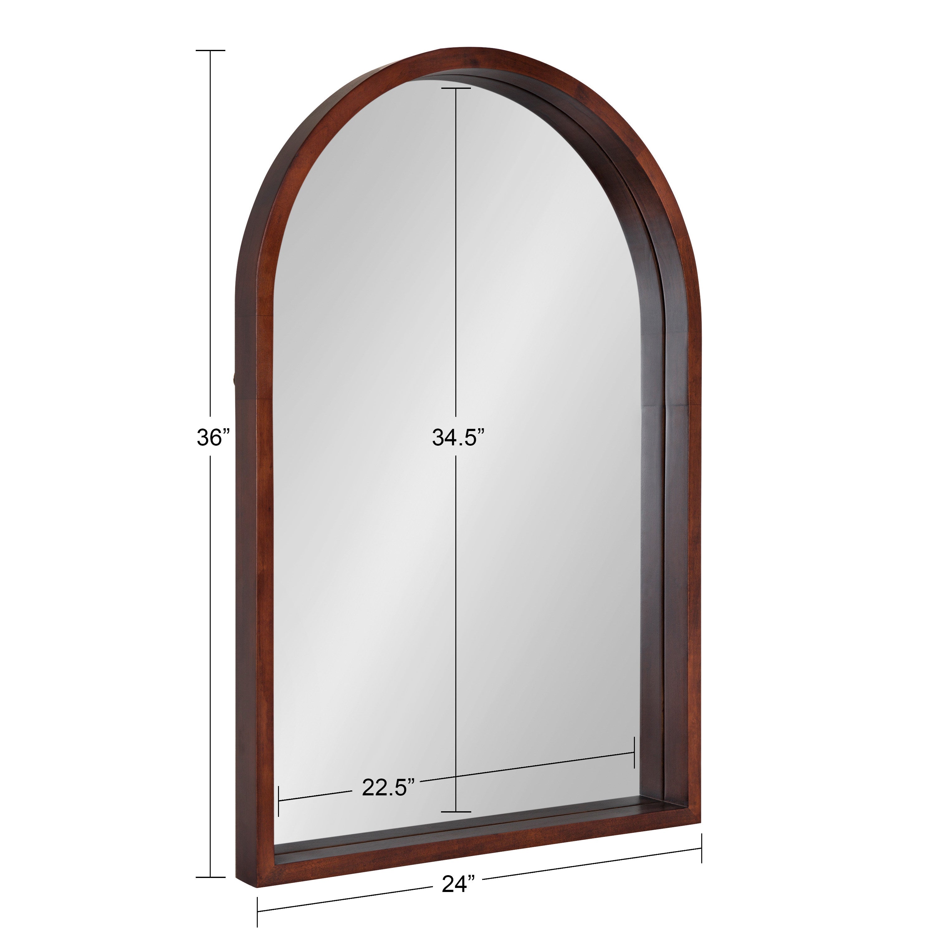 Hutton Wood Framed Arch Mirror