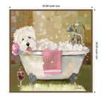 Sylvie Tiny Bubbles Framed Canvas by Mary Sparrow