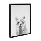 Sylvie Alpaca Framed Canvas by Simon Te of Tai Prints