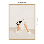Sylvie Good Morning Art Print Framed Canvas by July Art Prints