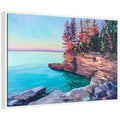Sylvie Cave Point at Sunrise Framed Canvas by Rachel Christopoulos