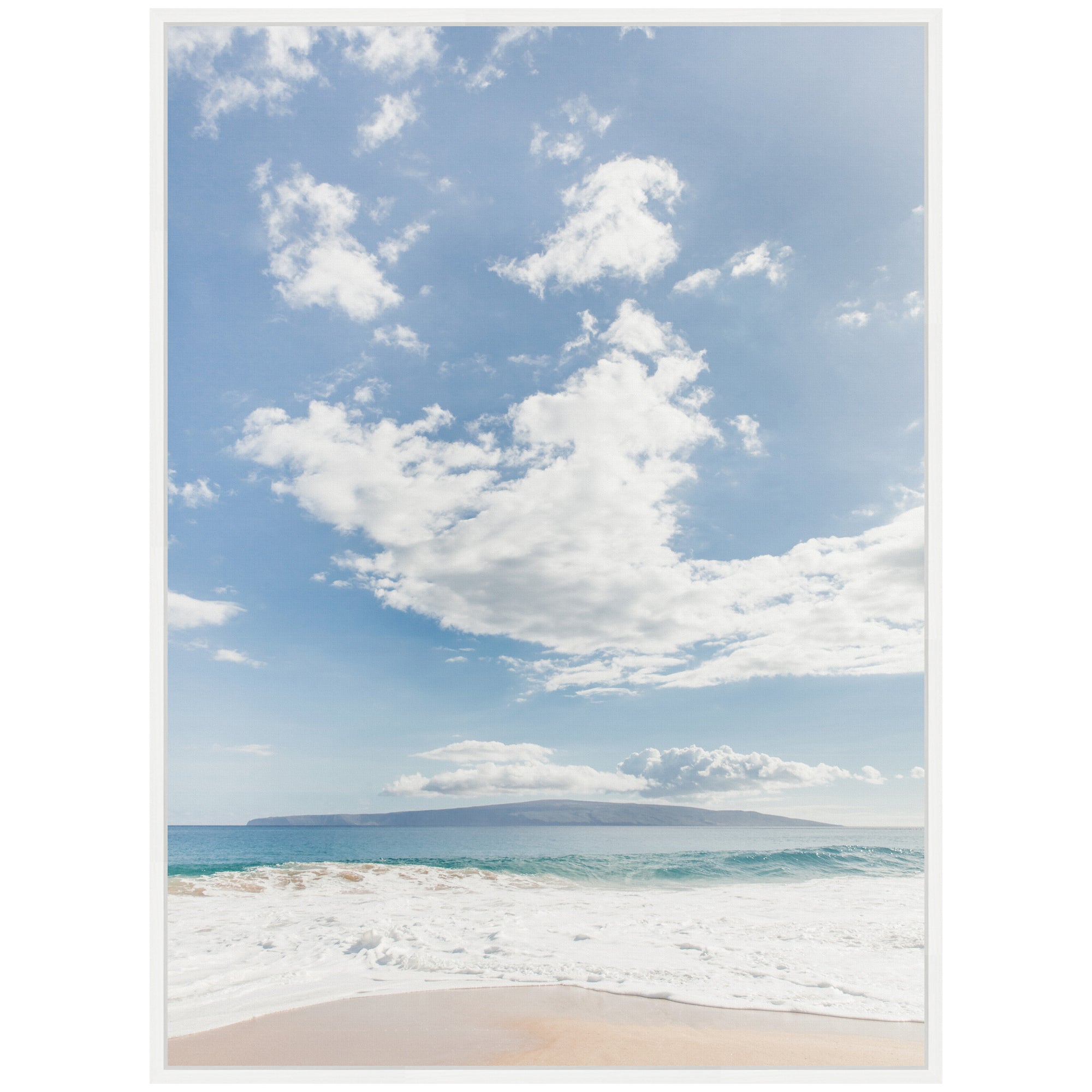 Sylvie Beach Framed Canvas by Alicia Abla
