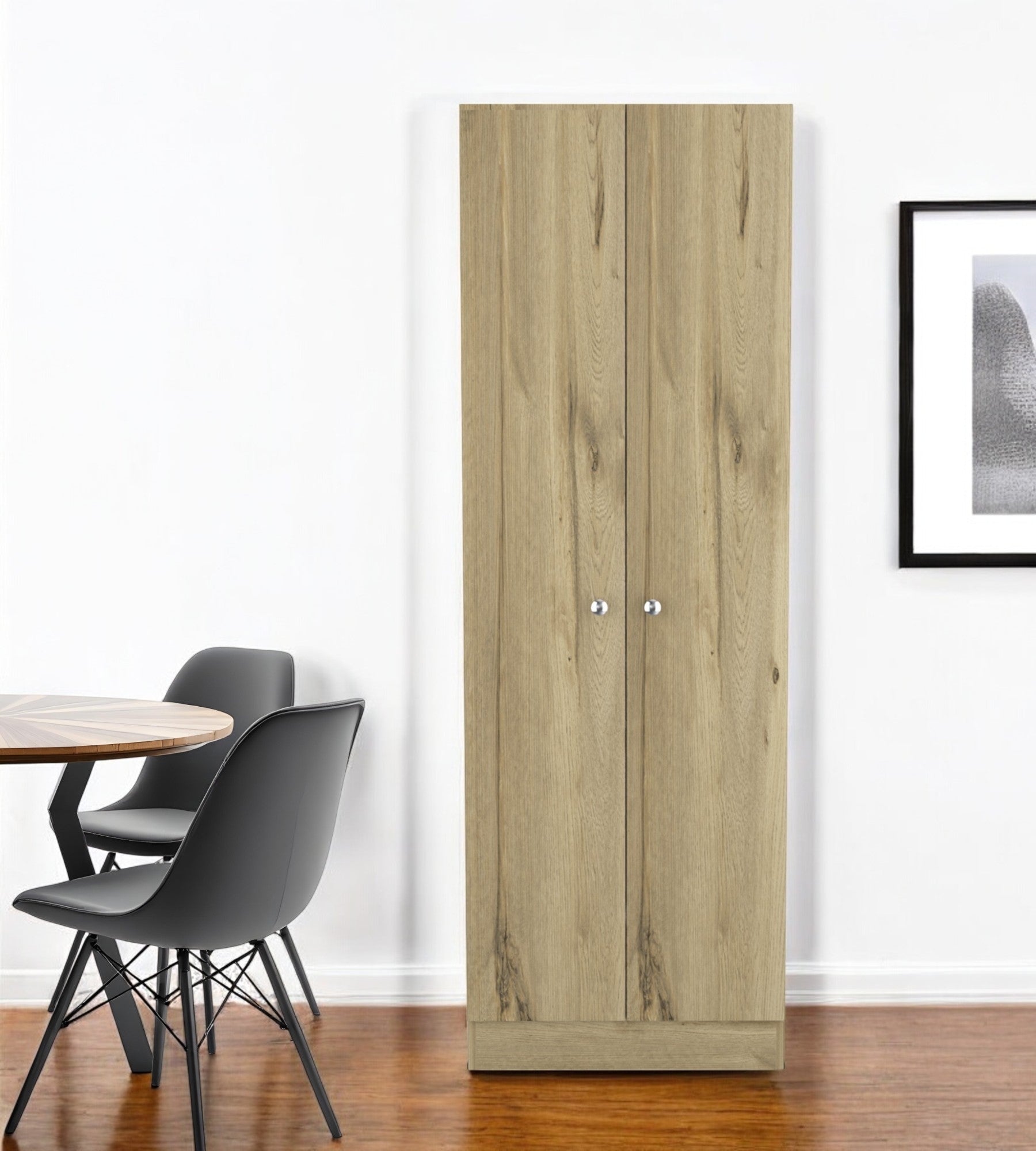 71 Oak Wood Pantry Or Storage Closet
