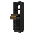 18 Black Bar Cabinet With Two Drawers