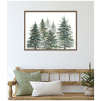 Sylvie Framed Canvas Pines And Evergreens by Patricia Shaw