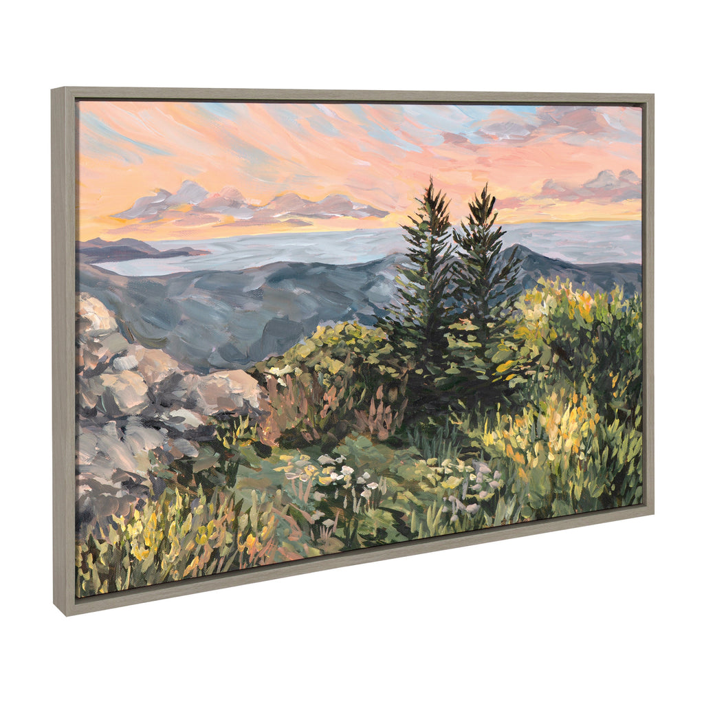 Sylvie Maine Sunrise Framed Canvas by Emily Kenney