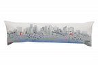 HomeRoots Cream 45' White Boston Daylight Skyline Lumbar Decorative Pillow