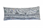 HomeRoots Cream 35' White Breckenridge Daylight Skyline Lumbar Decorative Pillow