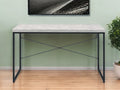 47 Antiqued White and Black Writing Desk