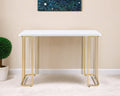 48 White and Gold Writing Desk