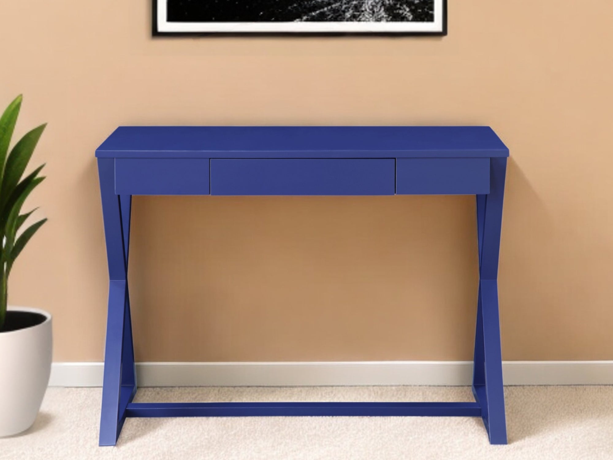 42 Blue Writing Desk