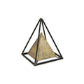 Isaben Metal Bronze and Black Pyramid Dcor