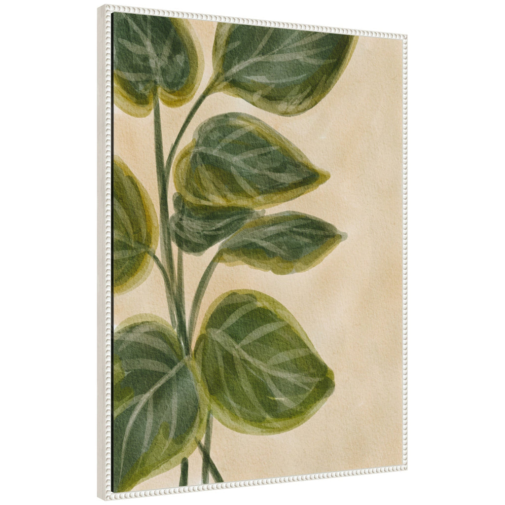 Sylvie Green Foliage Framed Canvas by Nikita Jariwala