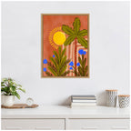 Sylvie Moroccan Forest Framed Canvas by Nikita Jariwala