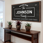 Welcome Home Wall Sign