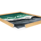 Blake Black Sands Dream Framed Printed Glass by Janet Meinke-Lau