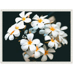 Sylvie Tropical Flowers Framed Canvas by Alicia Abla