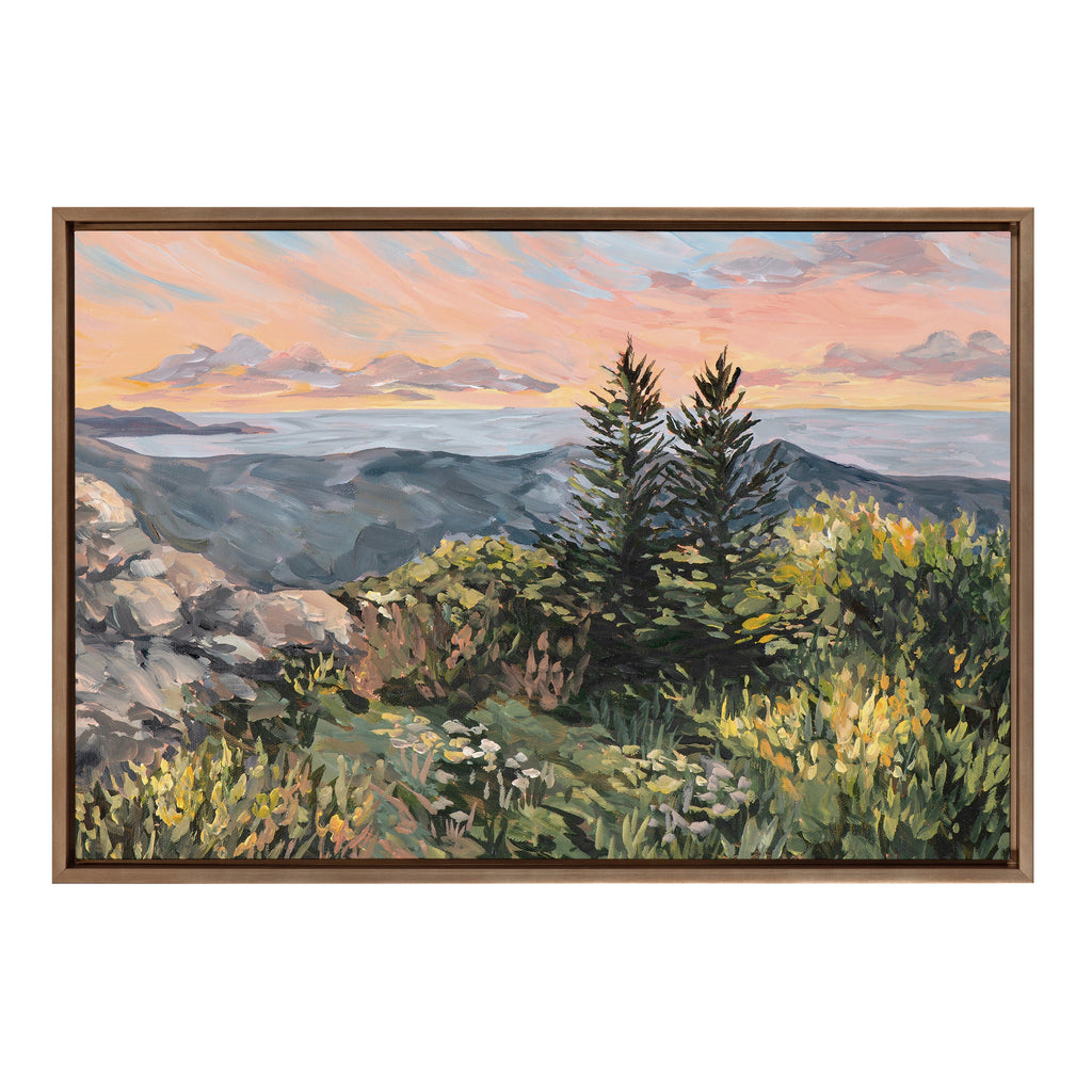 Sylvie Maine Sunrise Framed Canvas by Emily Kenney