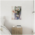 Sylvie Dangle Thumb Pastel Flower Bouquet Framed Canvas by Mary Sparrow
