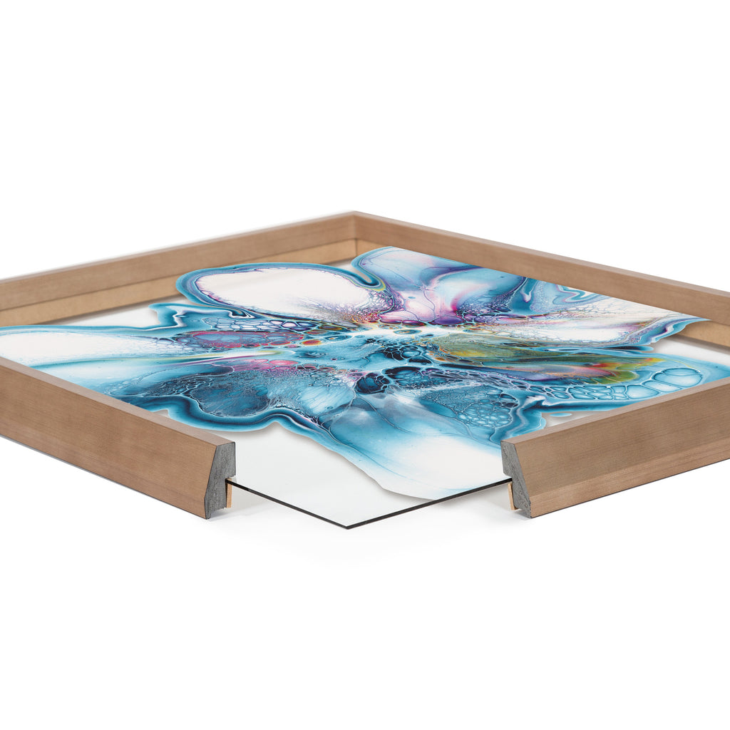 Blake Indigo Blooms Framed Printed Art by Xizhou Xie