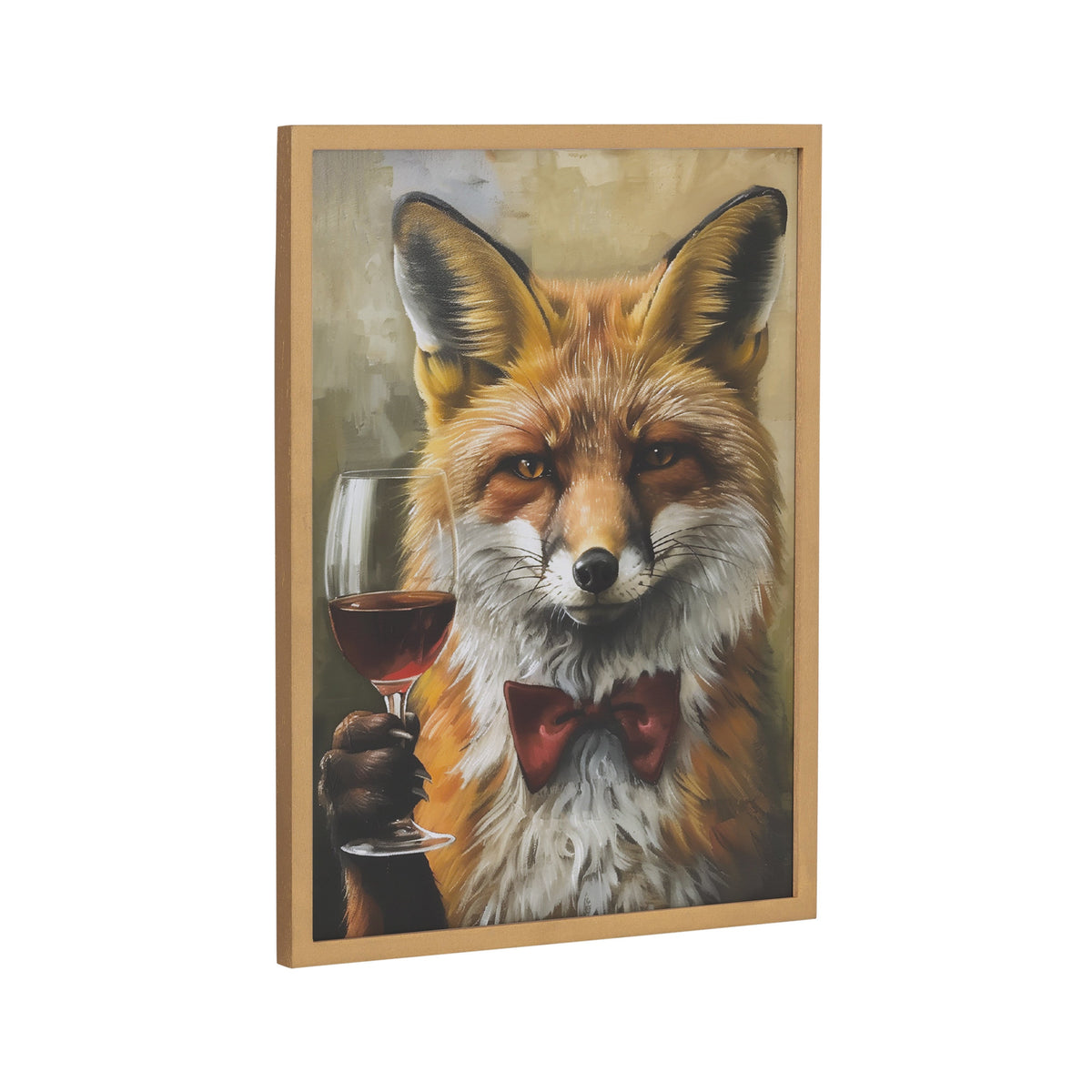 Gallery Traditional Fox Wine Tasting Print by The Creative Bunch Studio