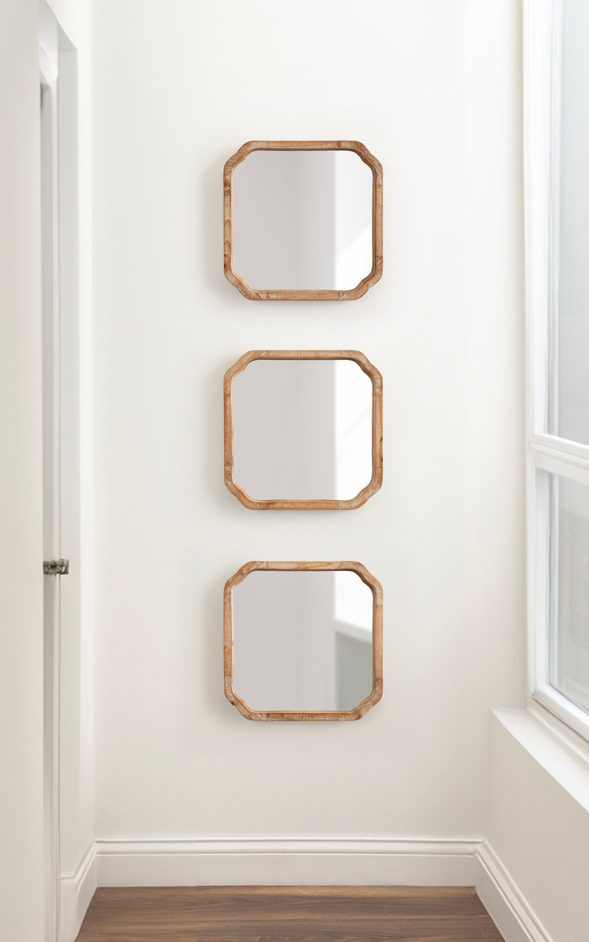 Marston Wood Wall Mirror Set