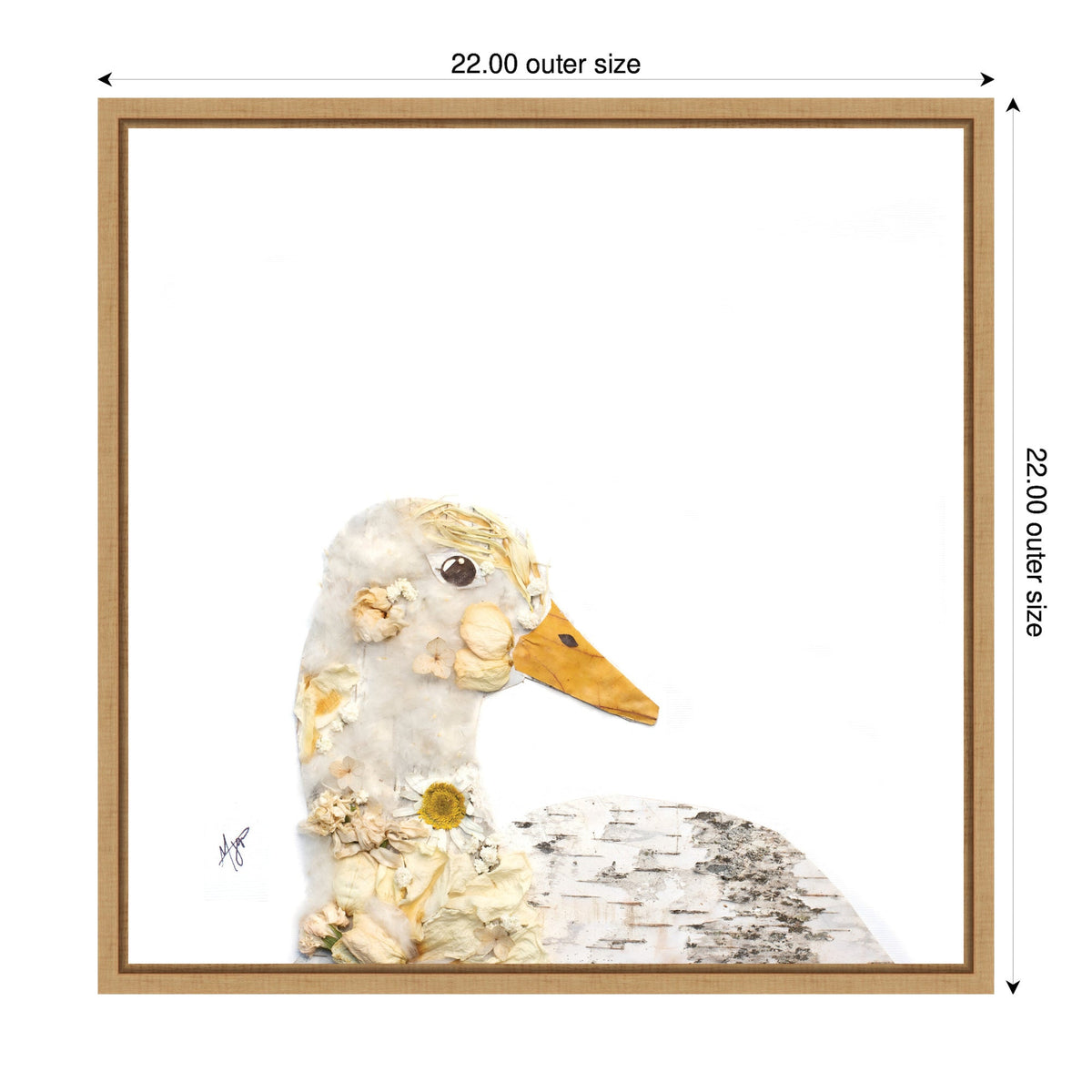 Duck No. 2 by Madeline Jeppesen Framed Canvas Wall Art Print