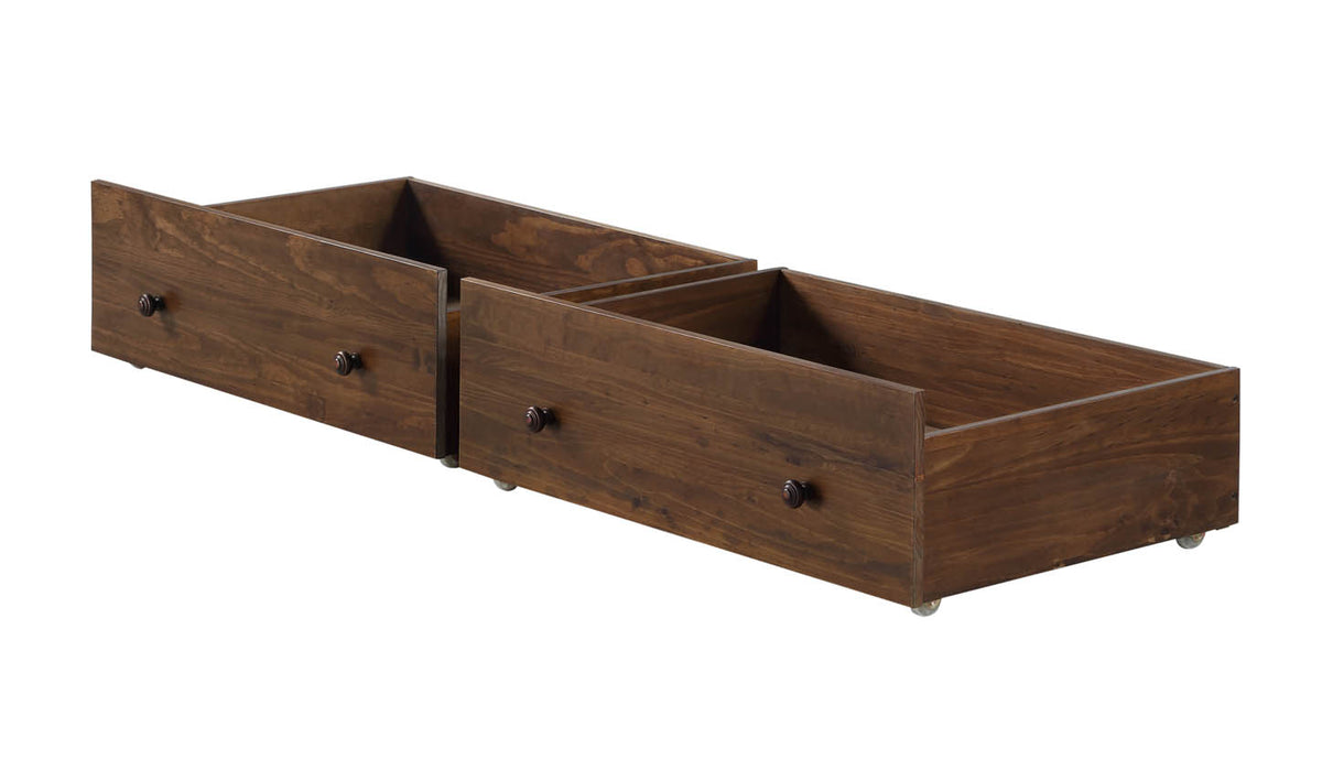 DUAL UNDERBED DRAWERS BRUSHED GREY
