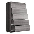 Five-Drawer 59 Tall & 35 W Jumbo Chest, Grey