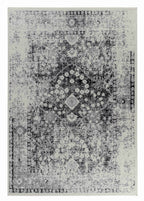 HomeRoots 506632 7 x 10 ft. Black Oriental Rectangle Area Rug