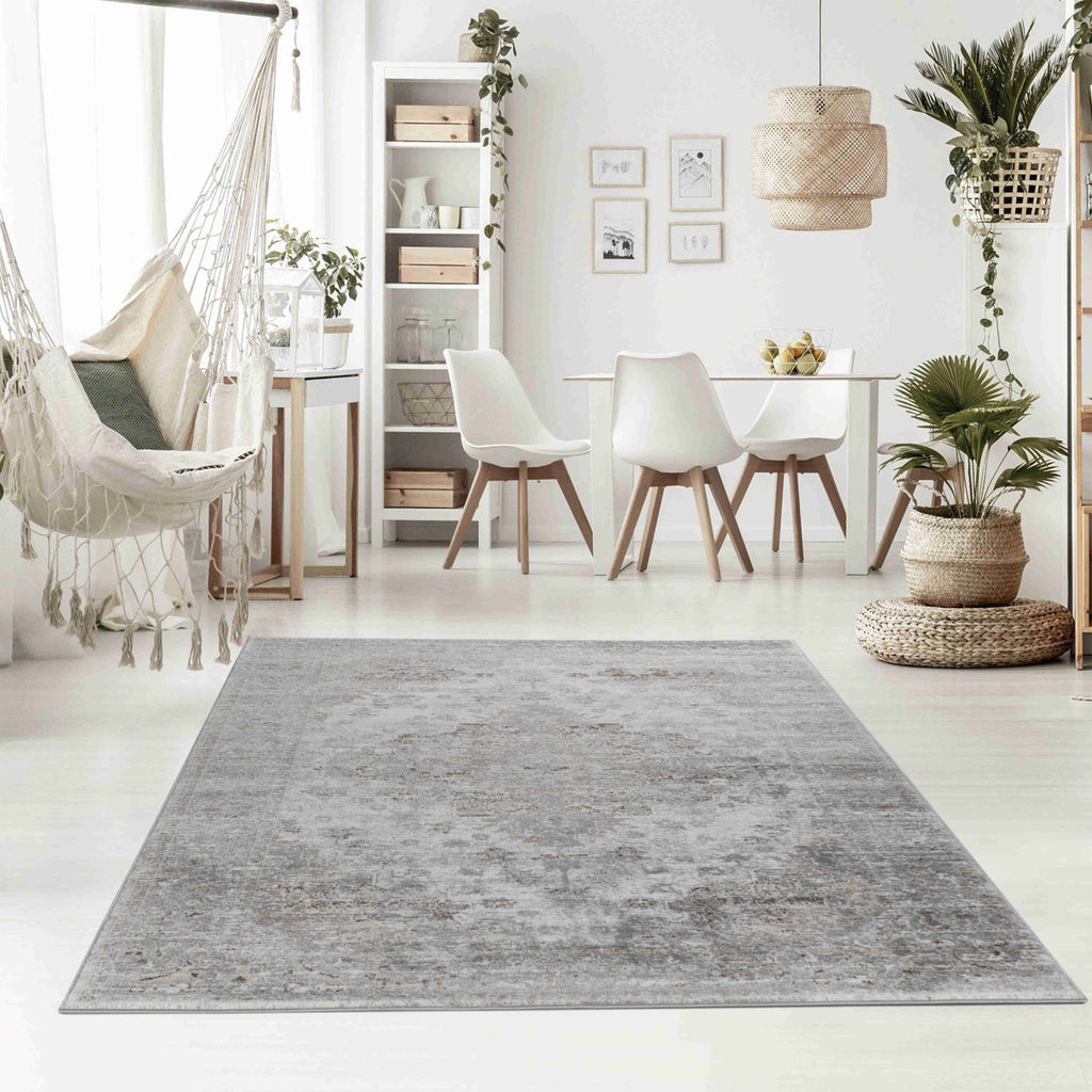 HomeRoots 506640 7 x 10 ft. Brown Oriental Rectangle Area Rug